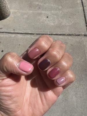 Gel mani for fall