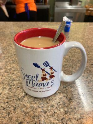 Coffee with French vanilla creamer!