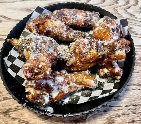 Garlic Parmesan wings