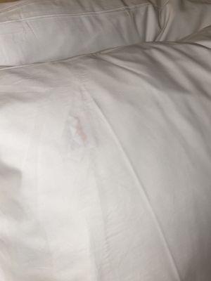 Another stain on the pillows