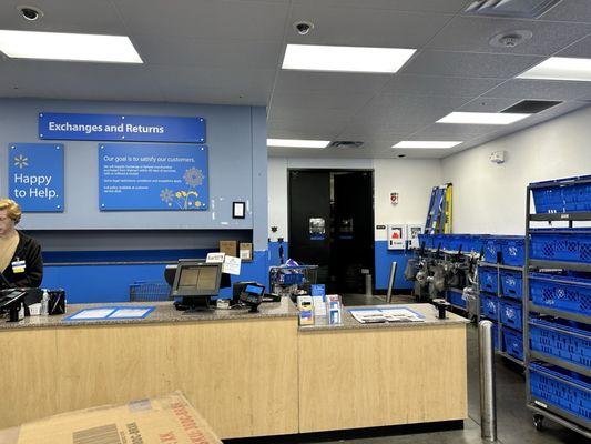 The cleanest best customer service area I have ever seen at a Walmart.