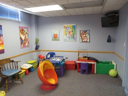 Children of patients could enjoy the kid's room while their parents are in the dental chair.