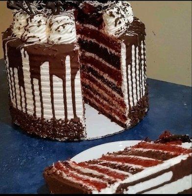 Chocolatey Velvet Tower