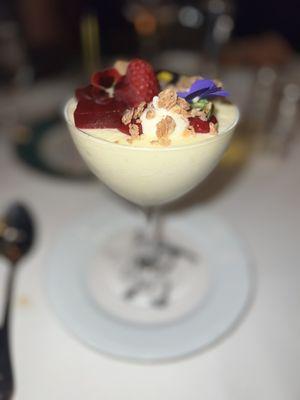 Limoncello mousse dessert