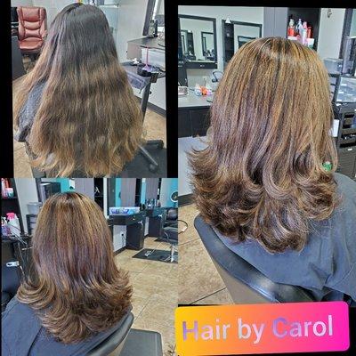 Balayage retouch/ Haircut/ Style