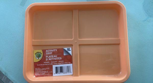 Cute!  Plastic Activity Tray