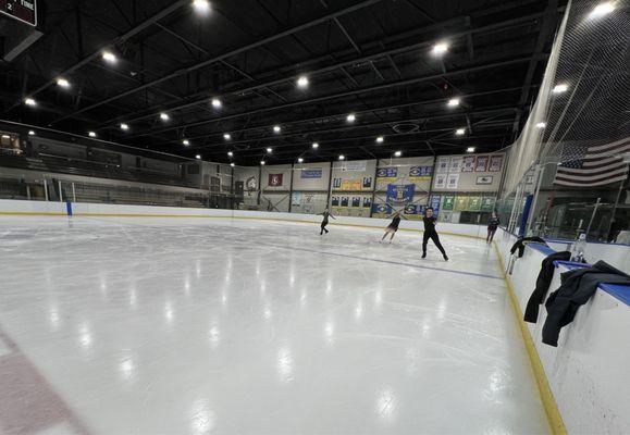 Adult figure skaters practicing for Adult National competition held in Cleveland OH