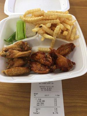 10 pcs Wing Combo Lemon Pepper Wings Sweet Chili Wings