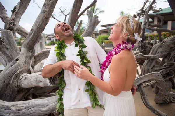 Laughter is always welcome at our weddings! Wonderful post-service pic captured by photographer Robert Malovic.