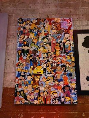 There's always something cool on the wall here. I found so many of my favorite characters on this one alone