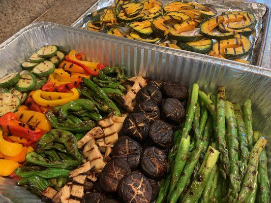 Grilled Japanese veggies for a vegetable-centric menu