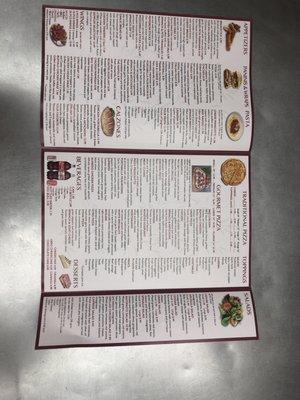 Full menu