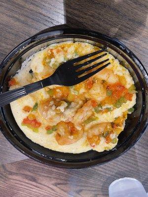 Shrimp and grits without conecuh