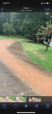 Water runoff and driveway erosion