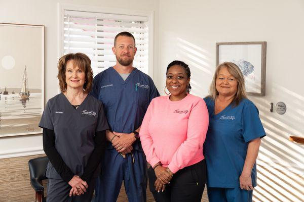 Meet the Smith Custom Dentistry team! Dedicated to personalized care, our friendly staff ensures a comfortable, welcoming experience.