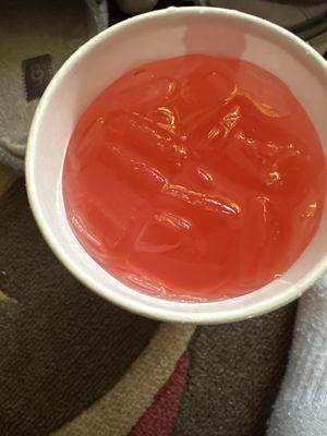 Fruit punch lemonade with ice