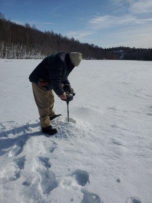 3.5 ft of ice.