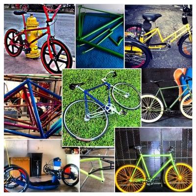 From Bicycles to Motorcycles we specialize in customizing all projects.