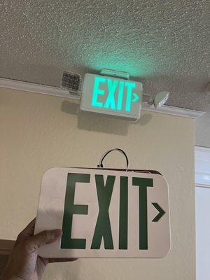 Emergency exit replacement