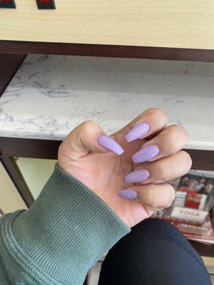 Purple nails