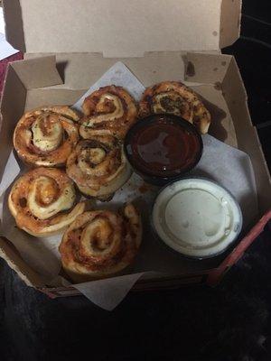 Pepperoni rolls ~ marinara & ranch