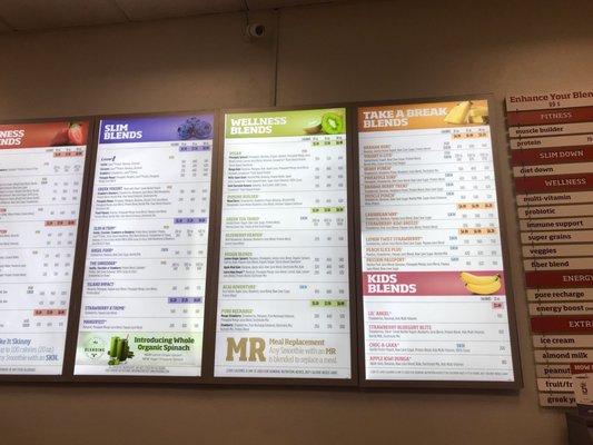 Large menu! Love the vegan and kid options