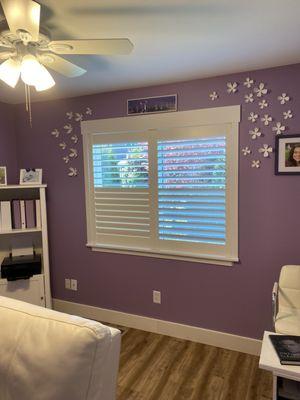 Spare room shutters