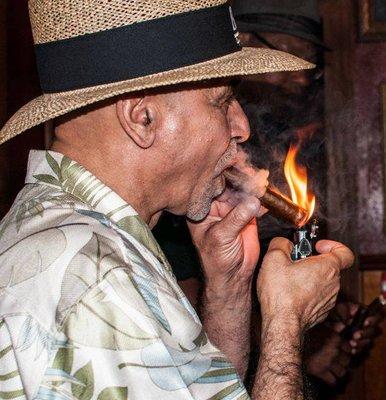 Who doesn't want to smoke with Bo at his cigar lounge?