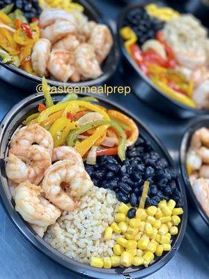 Shrimp taco bowl