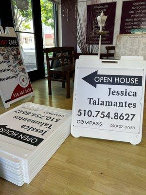 24x24 Open House Sign