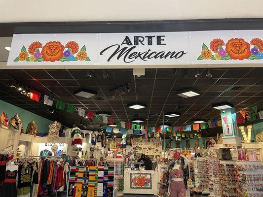 Arte Mexicano Store, located in a Santa Rosa Mall.