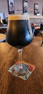 Super creamy 14 oz Lab-spresso Stout. Mixed with liquid chocolate, cold-brew coffee. 10% ABV.