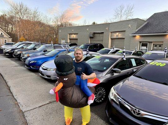 Our lot is stuffed more than a thanksgiving turkey with cheap used cars