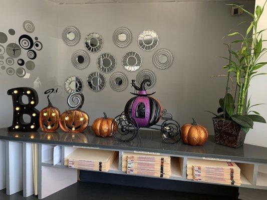 We have our Halloween decor up guys! Come visit us and get your teeth cleaned and taken care of before the holidays!