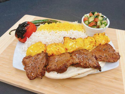 Bakhtiyari (Grilled Chicken & Beef Fillet)