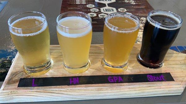 Tasting flight