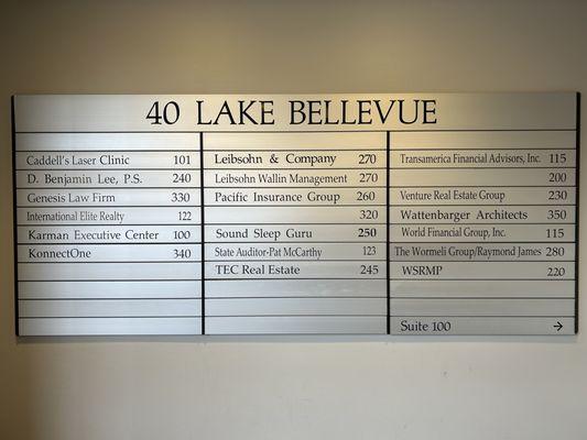 40 Lake Bellevue Directory