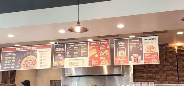 Menu board