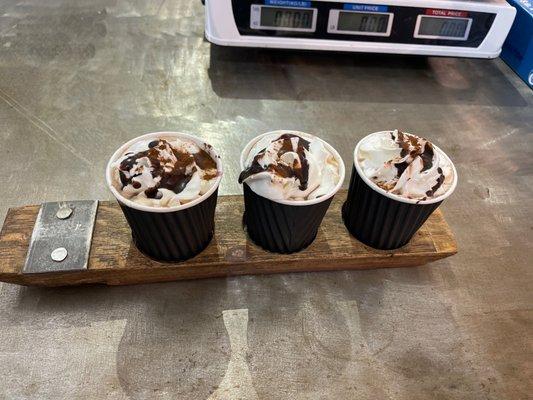 Hot chocolate flight