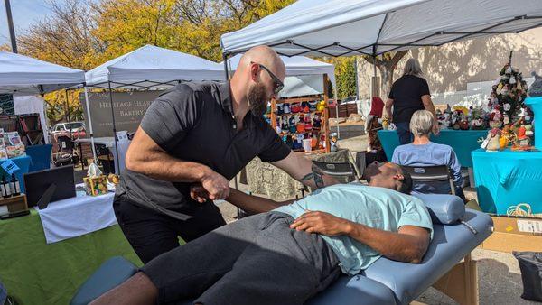 Myofascial Release at the Harvest Festival 2024!