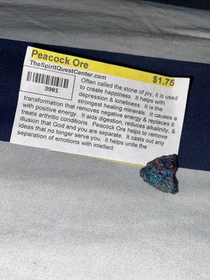 Peacock ore