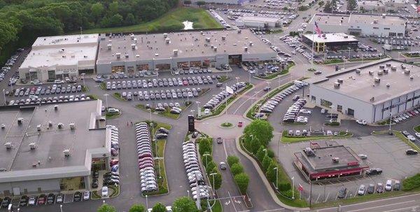 Aerial view of the Automall.