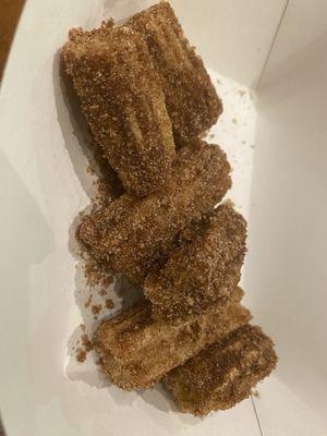 They've added churros to the menu!  Yum!