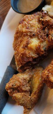 Dry Fried chicken & gravy