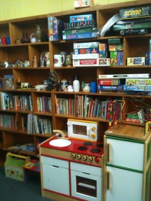 Kids' Play Area and library