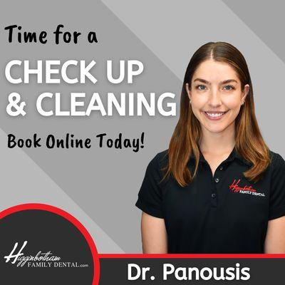 Time for a check up and cleaning with Dr. Panousis