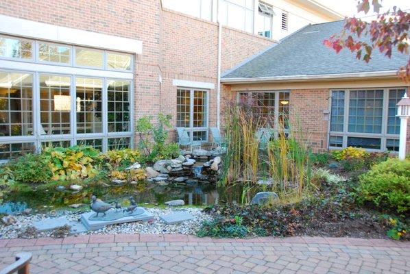 Courtyard Patio at Hospice of Cincinnati Margret J. Thomas Inpatient Care Center in Blue Ash