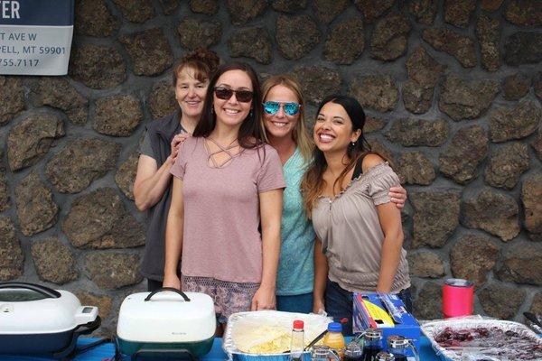 Part of our team serving the community at our annual Free Pancake Breakfast