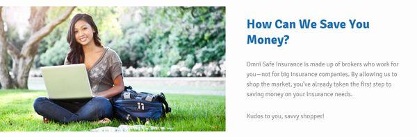 Omni Safe Insurance agents are always researching the best discount options for our customers...