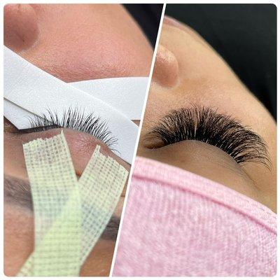 Before and After (Volume Lashes)